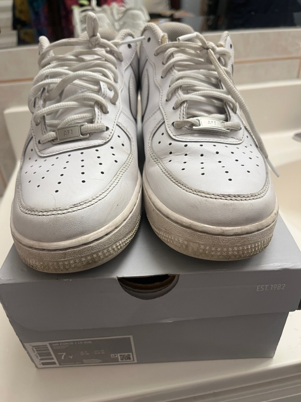 Nike Air Force 1s White Low-Top Sneakers